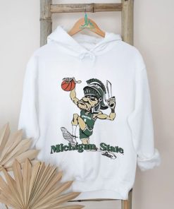 Official Michigan State University Spartans Vintage Dunking Gruff Sparty T shirt