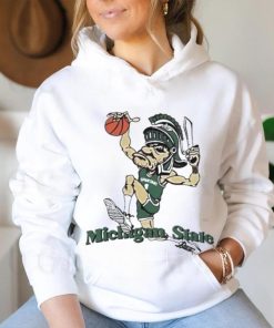 Official Michigan State University Spartans Vintage Dunking Gruff Sparty T shirt