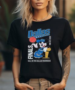 Official Mickey Mouse 2024 NBA Finals All In The Dallas Mavericks Shirt