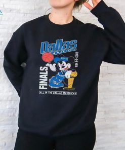 Official Mickey Mouse 2024 NBA Finals All In The Dallas Mavericks Shirt