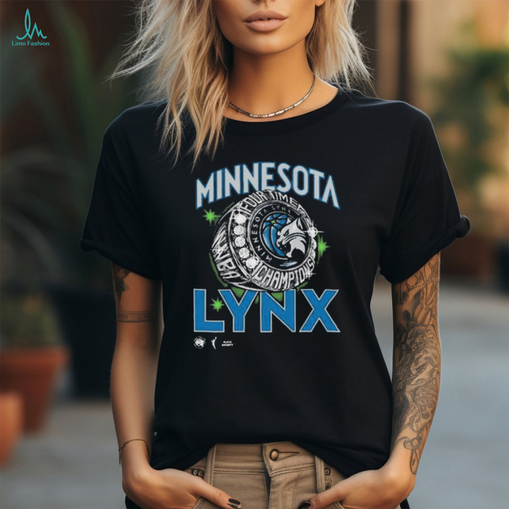 Official Minnesota Lynx Four Time WNBA Commissioner’s Cup Champions Ring T shirt