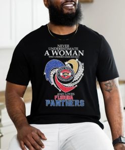 Official Never Underestimate A Woman Who Understands Hockey And Loves Florida Panthers Diamonds 2024 Stanley Cup Final Shirt