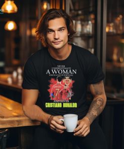 Official Never underestimate a woman who is a fan of Portugal and loves Cristiano Ronaldo signature shirt