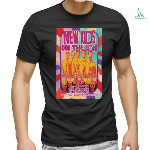 Official New Kids On The Block June 19 2024 Star Lake Burgettstown PA Poster shirt