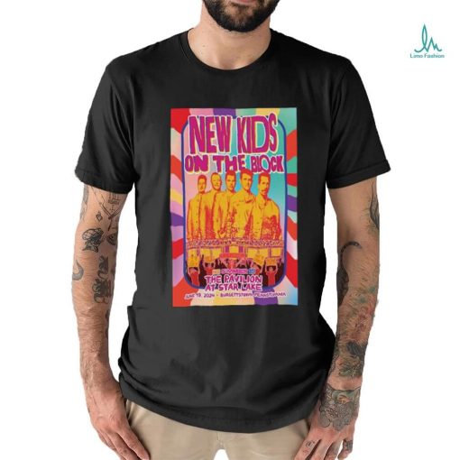 Official New Kids On The Block June 19 2024 Star Lake Burgettstown PA Poster shirt
