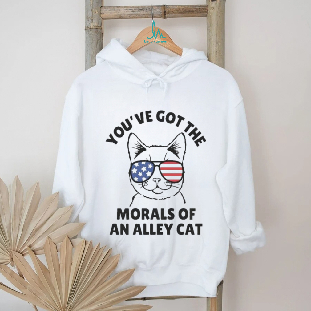 Official Official You’Ve Got The Morals Of An Alley Cat Glasses T Shirt Official Official You’Ve Got The Morals Of An Alley Cat Glasses T Shirt