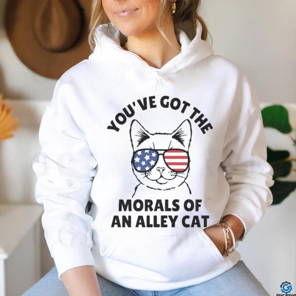 Official Official You’Ve Got The Morals Of An Alley Cat Glasses T Shirt Official Official You’Ve Got The Morals Of An Alley Cat Glasses T Shirt