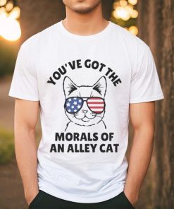 Official Official You’Ve Got The Morals Of An Alley Cat Glasses T Shirt