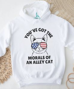 Official Official You’Ve Got The Morals Of An Alley Cat Glasses T Shirt