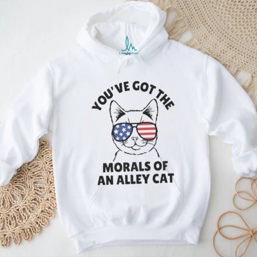 Official Official You’Ve Got The Morals Of An Alley Cat Glasses T Shirt