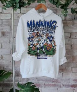 Official Peyton Manning Indianapolis Colts Number 18 Planet Euphoria Artwork 2024 t shirt