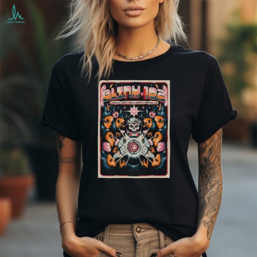 Official Poster Blink 182 June 27 2024 Ball Arena Denver CO t shirt
