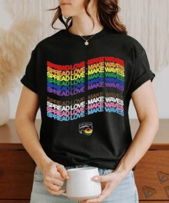 Official Pride San Diego Wave FC Spread Love Make Waves Shirt