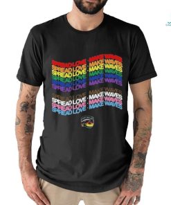 Official Pride San Diego Wave FC Spread Love Make Waves Shirt