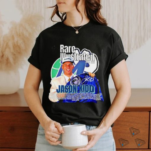 Official Rare Illustrated June 1994 Jason Kidd Signature T shirt