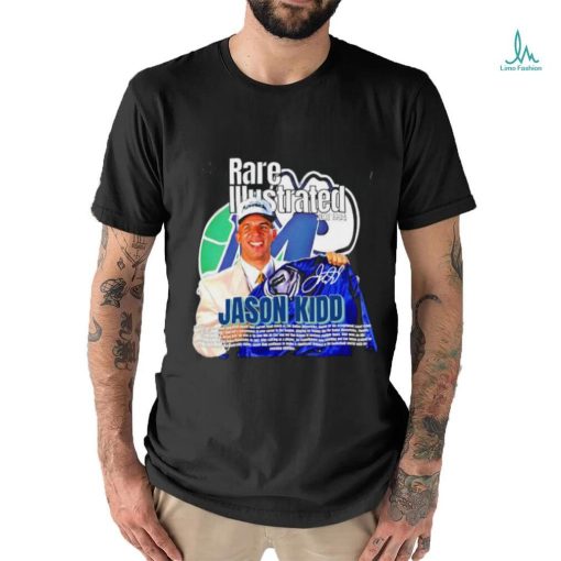 Official Rare Illustrated June 1994 Jason Kidd Signature T shirt