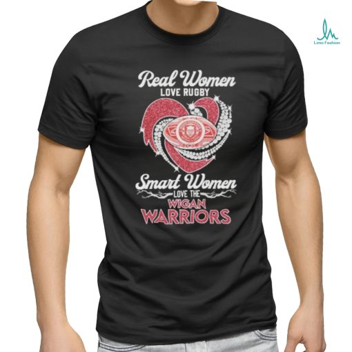 Official Real Women Love Rugby Smart Women Love The Wigan Warriors Diamonds 2024 Shirt