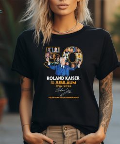 Official Roland Kaiser 50 Jahre Jubiläum 1974 2024 Vielen Dank Für Die Erinnerrungen Shirt