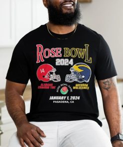 Official Rose Bowl 2024 Alabama Vs Michigan Football Jan 1 Shirt