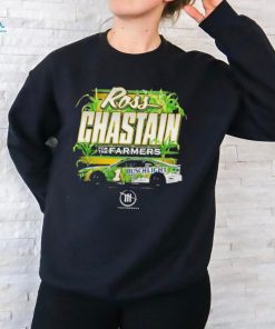 Official Ross Chastain For The Farmers Racing Team Collection Busch Light Car T Shirt