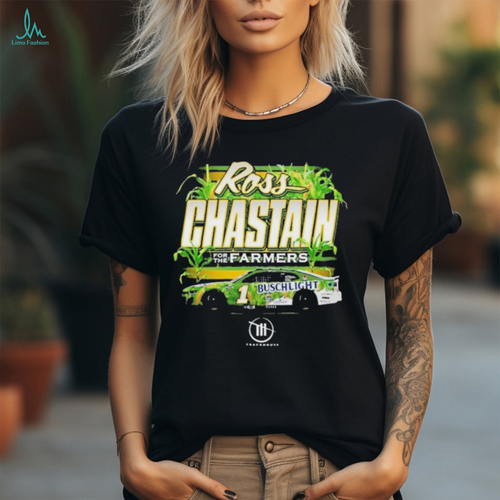 Official Ross Chastain For The Farmers Racing Team Collection Busch Light Car T Shirt Official Ross Chastain For The Farmers Racing Team Collection Busch Light Car T Shirt