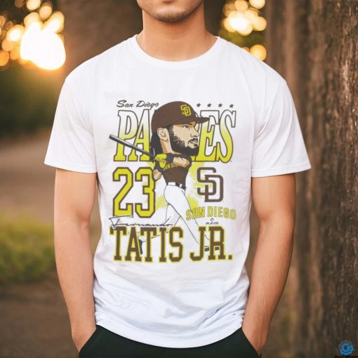 Official San Diego Padres Fernando Tatís Jr. Caricature Baseball Shirt