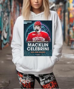 Official San Jose Sharks Select Forward Macklin Celebrini With The First Overall Selection In The NHL Draft 2024 Shirt, hoodie, sweater, long sleeve and tank top Official San Jose Sharks Select Forward Macklin Celebrini With The First Overall Selection In The NHL Draft 2024 Shirt