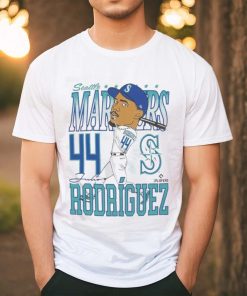 Official Seattle Mariners Julio Rodríguez Caricature Baseball Shirt