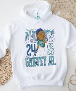 Official Seattle Mariners Ken Griffey Jr. Caricature Baseball Shirt