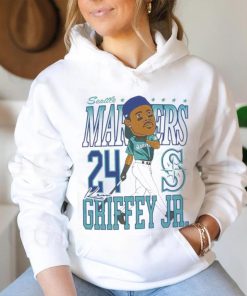 Official Seattle Mariners Ken Griffey Jr. Caricature Baseball Shirt