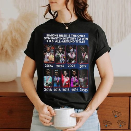 Official Simone Biles Champions Gymnast To Win 9 US All Around Titles Xfinity Champs NBC Olympics Unisex Essentials T Shirt