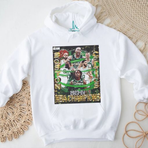 Official Slam Boston Celtics Are The 2023 24 NBA Champions poster t shirt