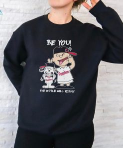 Official Snoopy And Charlie Brown Cleveland Guardians Be You The World Will Adjust Shirt
