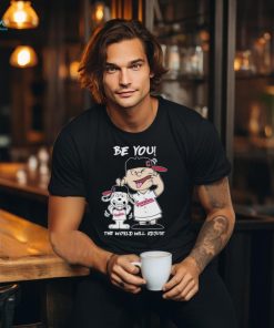 Official Snoopy And Charlie Brown Cleveland Guardians Be You The World Will Adjust Shirt