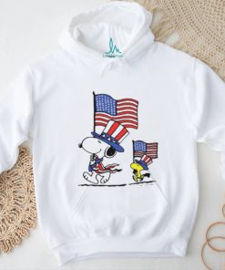 Official Snoopy And Woodstock American Flag 4th Of July T Shirt