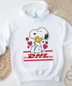 Official Snoopy And Woodstock Loves DHL Logo Shirt