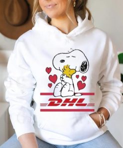 Official Snoopy And Woodstock Loves DHL Logo Shirt