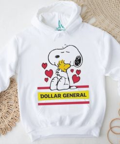 Official Snoopy And Woodstock Loves Dollar General Logo Shirt