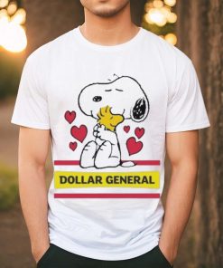 Official Snoopy And Woodstock Loves Dollar General Logo Shirt