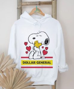 Official Snoopy And Woodstock Loves Dollar General Logo Shirt