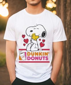 Official Snoopy And Woodstock Loves Dunkin’s Donuts Logo Shirt