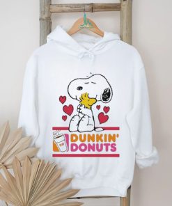 Official Snoopy And Woodstock Loves Dunkin’s Donuts Logo Shirt