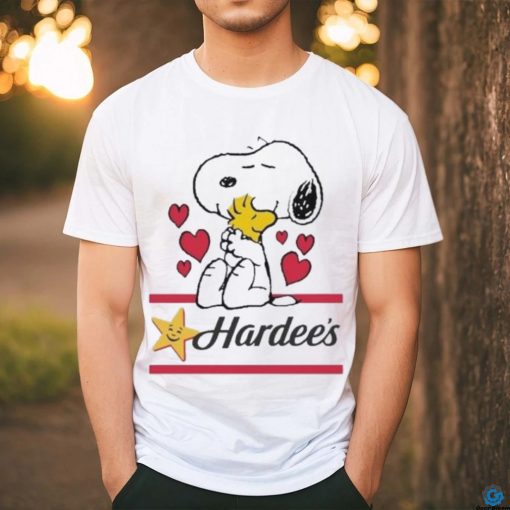 Official Snoopy And Woodstock Loves Hardee’s Logo Shirt