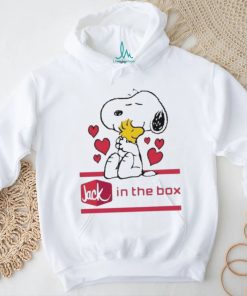 Official Snoopy And Woodstock Loves Jack In The Box Logo Shirt