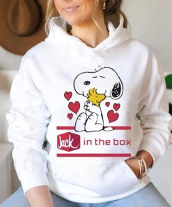 Official Snoopy And Woodstock Loves Jack In The Box Logo Shirt