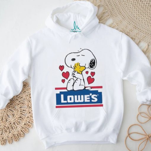 Official Snoopy And Woodstock Loves Lowe’s Logo Shirt