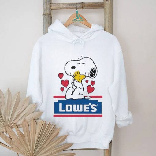 Official Snoopy And Woodstock Loves Lowe’s Logo Shirt