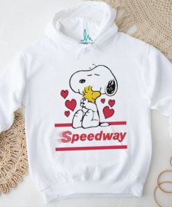 Official Snoopy And Woodstock Loves Speedway logo Shirt