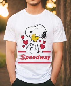 Official Snoopy And Woodstock Loves Speedway logo Shirt