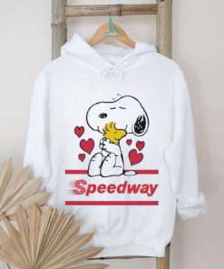 Official Snoopy And Woodstock Loves Speedway logo Shirt